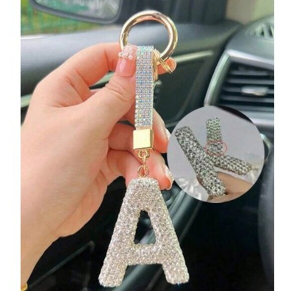 Accessories - Rhinestone Studded Letter “A” Keychain‎ (BRAND NEW & SO CUTE!)